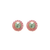 Halo Disc Earrings in "Saltwater Taffy" *Custom*