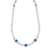 Petite Emerald & Crystal Choker Necklace in "Bay Blue" *Custom*
