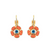 Petite Cosmos Leverback Earrings in "Rainbow Sherbet" *Custom*