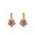 Petite Petunia Leverback Earrings in "Rainbow Sherbet" *Custom*