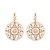 Filigree Leverback Earrings in "Cookie Dough" *Custom*