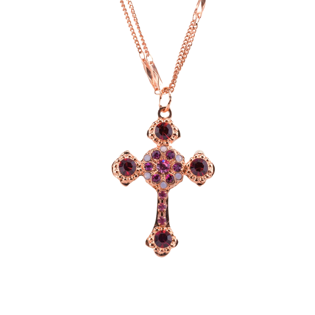 Flat Cross Pendant in "Enchanted" *Custom*