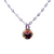 Extra-Luxurious Single Stone Pendant with Bale in "Painted-Flower" *Custom*