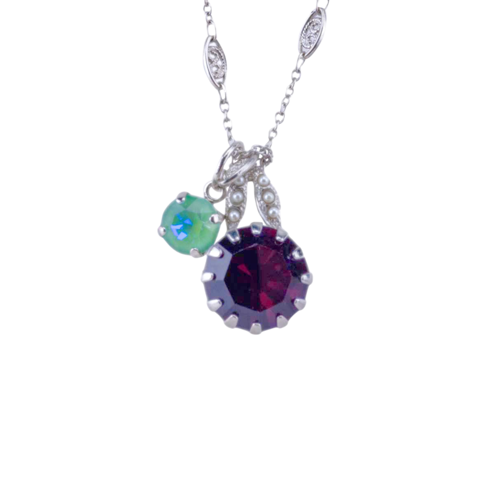 Extra Luxurious Double Stone Pendant in "Enchanted" *Custom*