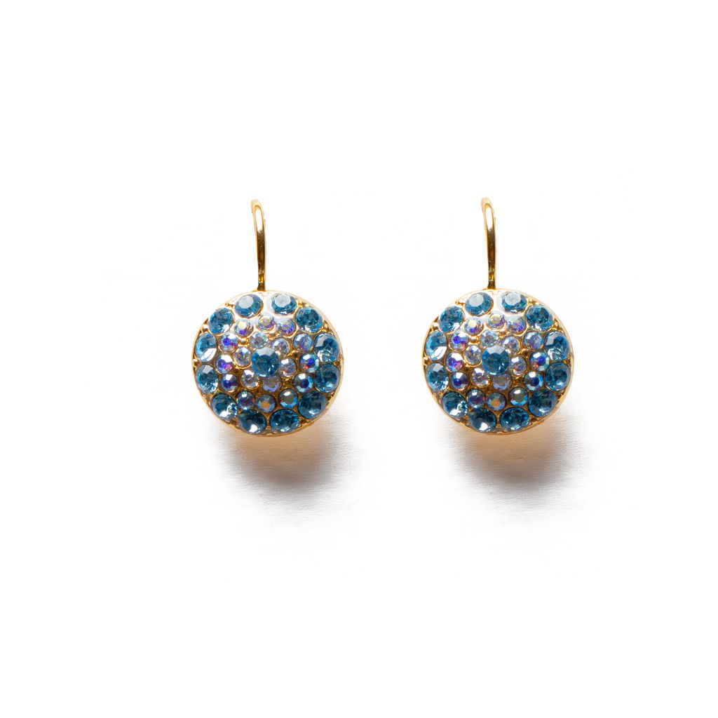 Pavé Earrings in "Bay Blue" *Custom*