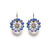 Extra Luxurious Dahlia Leverback Earrings in "Bay Blue" *Custom*