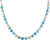 Medium Everyday Necklace in "Azure" - Rhodium