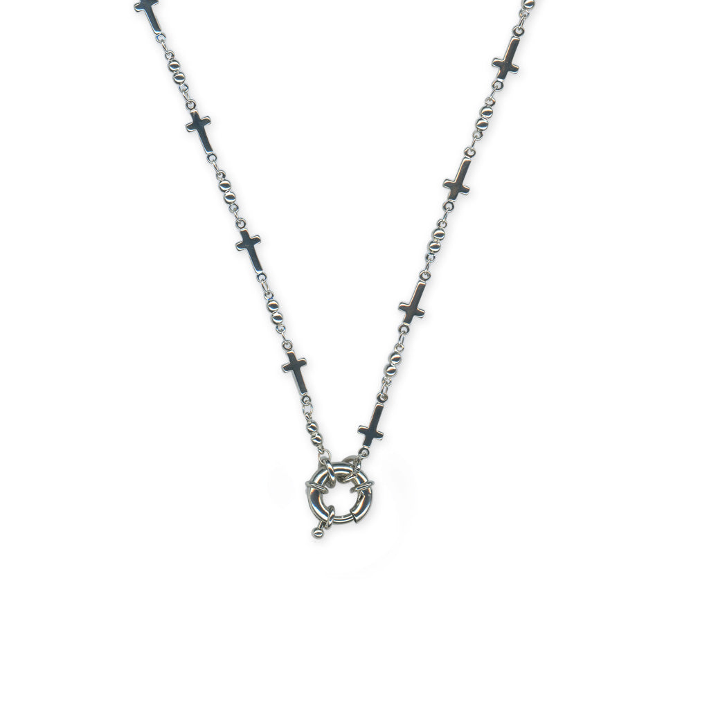 Cross Charm Chain - Choose your Plating -
