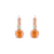 Petite Double Stone Leverback Earrings in "Butter Pecan" *Custom*