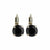 Medium Everyday Leverback Earrings in "Jet" *Preorder*