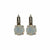 Medium Everyday Leverback Earrings in "White Opal" *Custom*