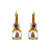 Medium Double Stone Leverback Earrings in "Cookie Dough" *Preorder*