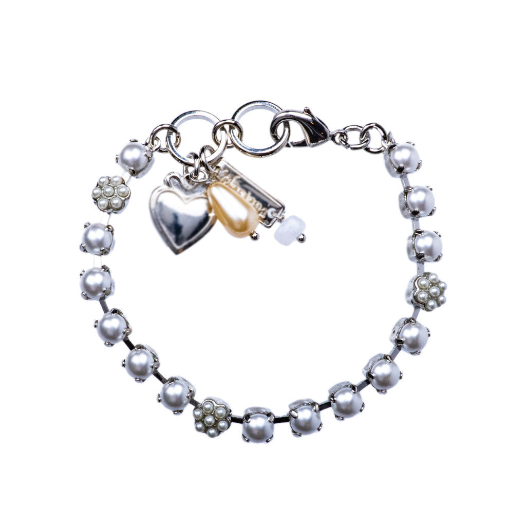 Petite Flower Bracelet in "Cream Pearl" *Preorder*