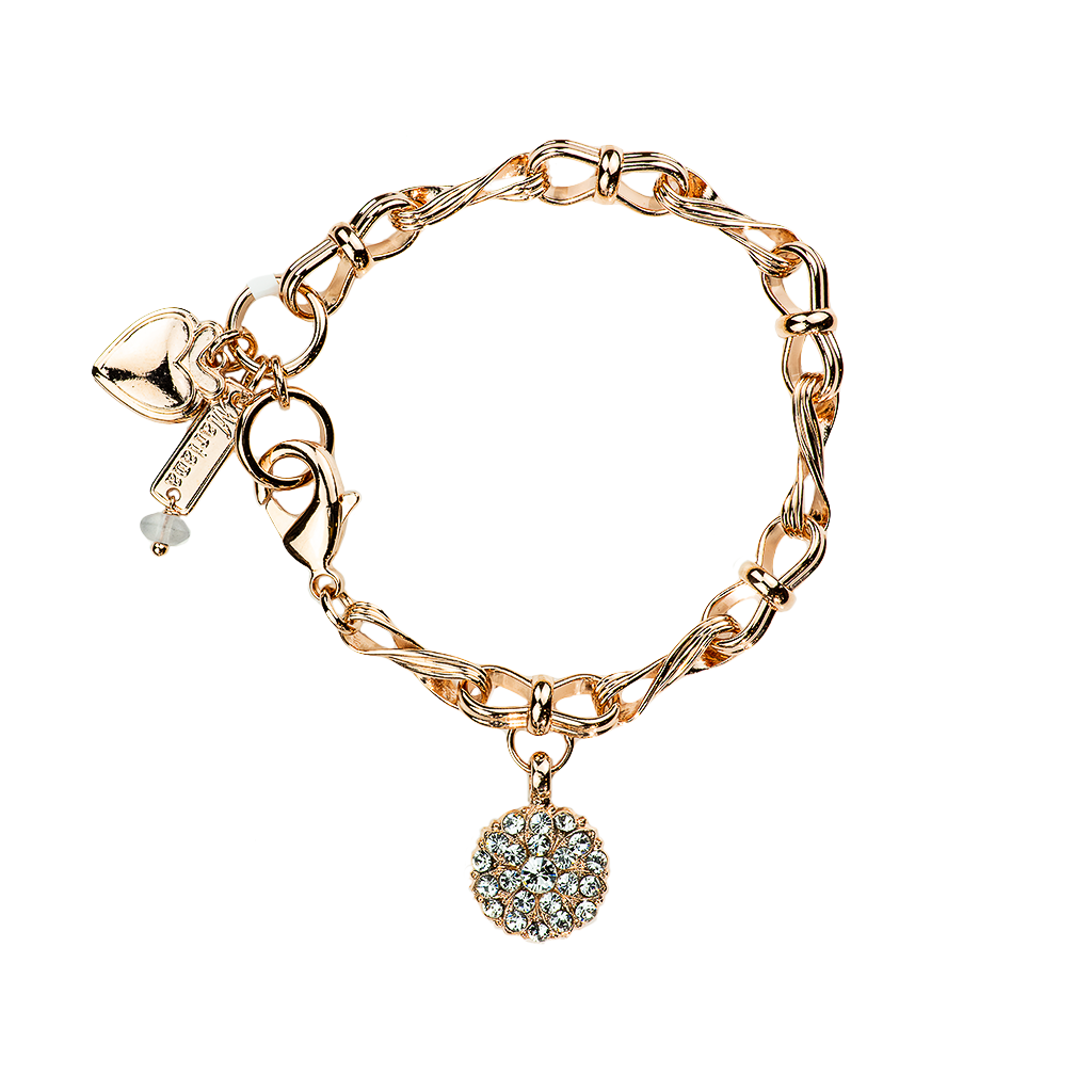 Twist Chain Link Guardian Angel Bracelet in "All Clear" *Preorder*