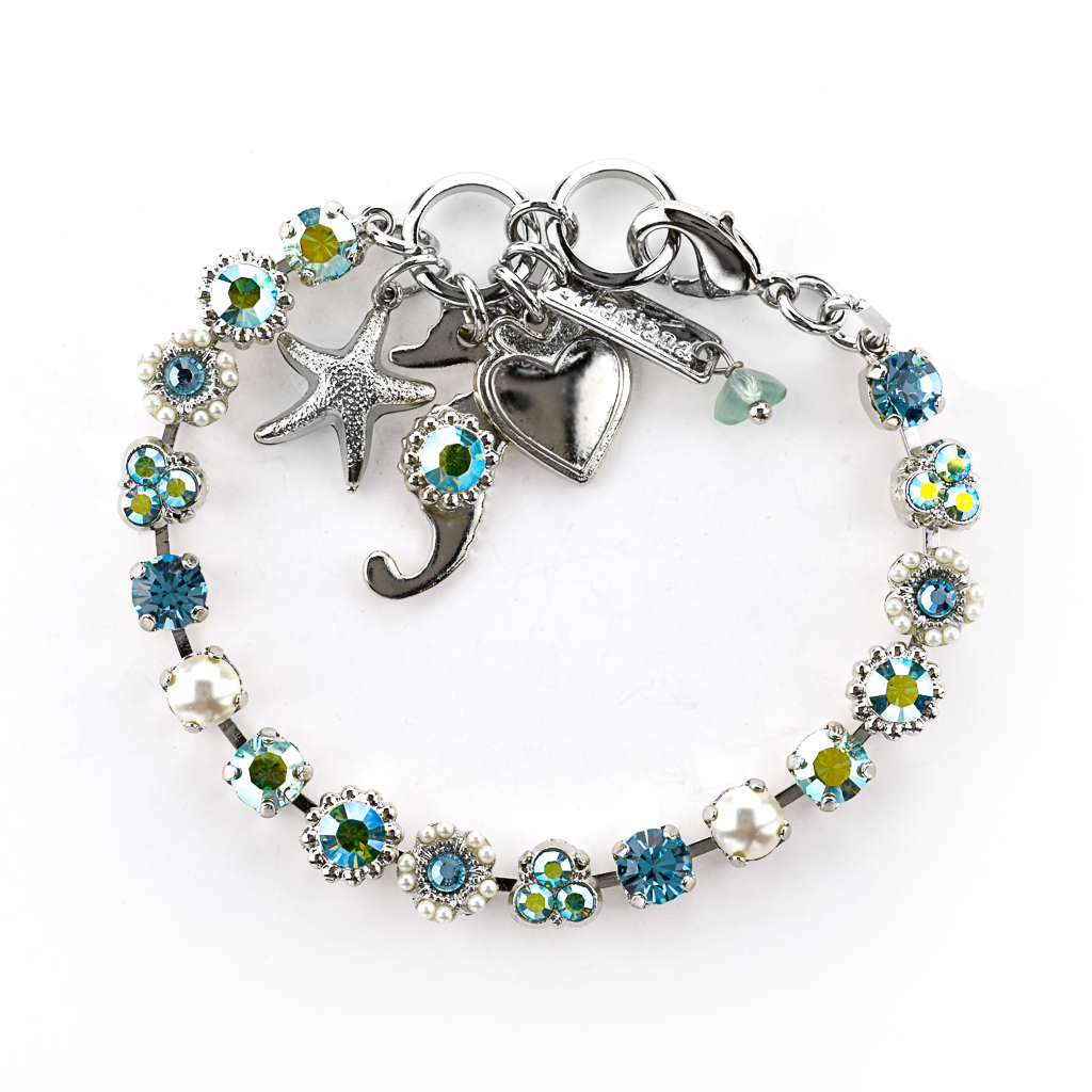 Petite Blossom Bracelet with Sea Adornments in "Stillwater" *Preorder*
