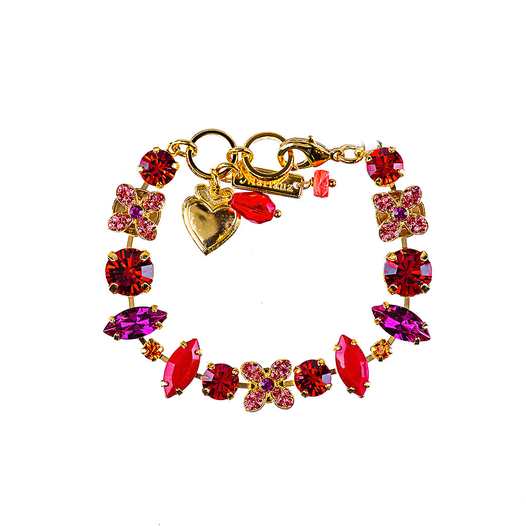 Medium Wallflower Bracelet in "Hibiscus" *Preorder*
