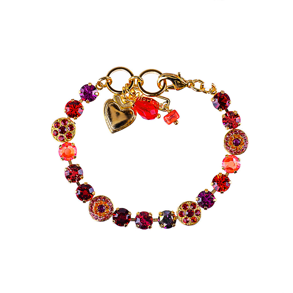 Medium Pavé Bracelet in "Hibiscus" *Preorder*