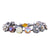 Large Elemental Bracelet "Butter Pecan" - Rhodium