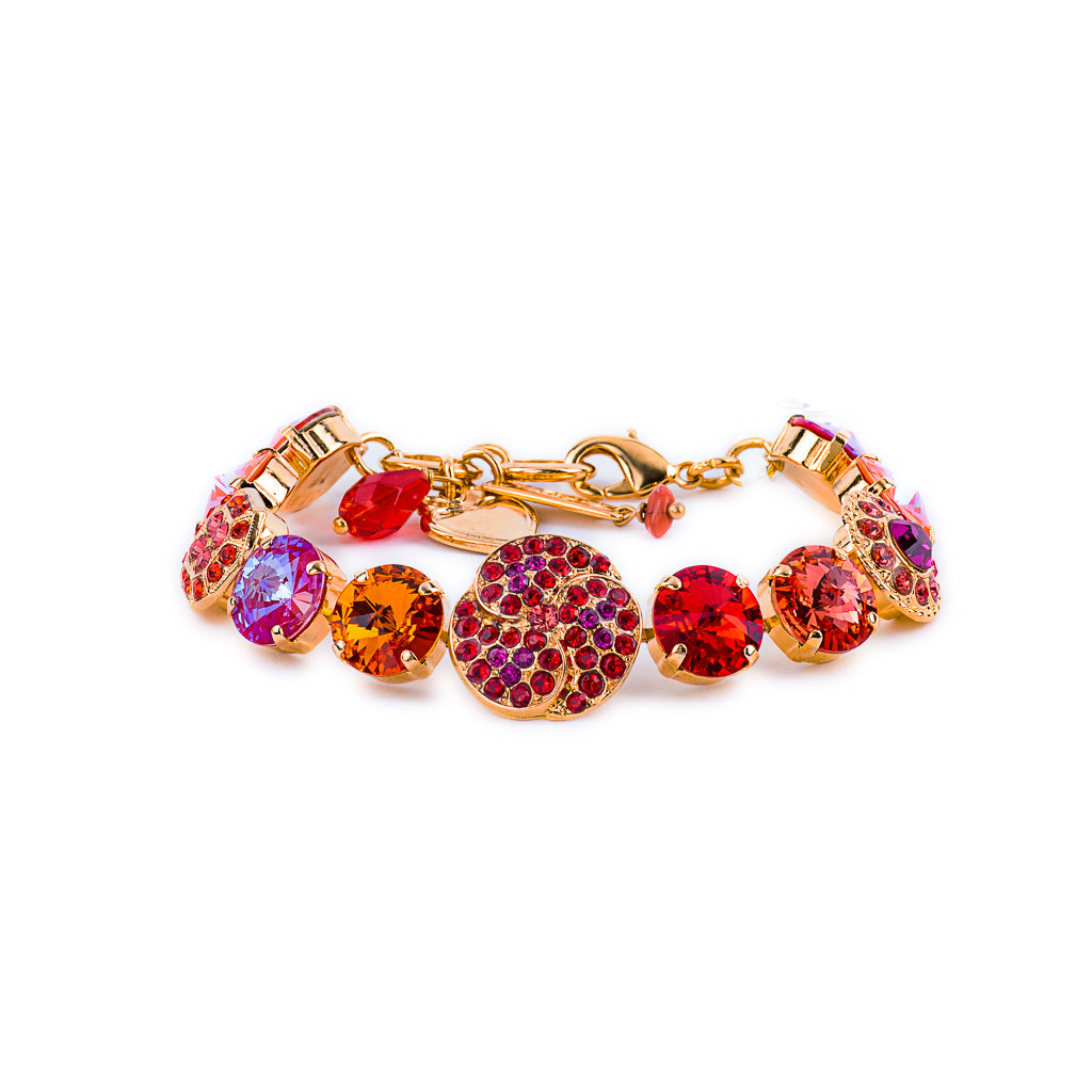 Large Rivoli Bracelet in "Hibiscus" *Custom*