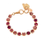 Medium Rosette and Heart Bracelet in "Saba" *Preorder*