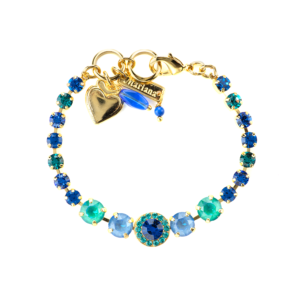 Fun Finds Graduated Tennis Bracelet in "Serenity" *Preorder*