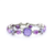 Oval and Cushion Cut Halo Bracelet in "Violet" *Preorder*