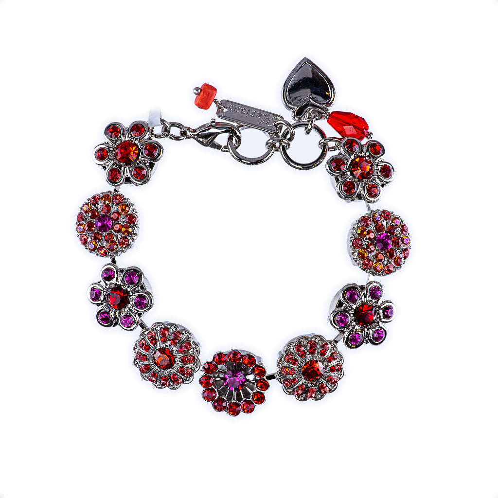 Extra Luxurious Rosette Bracelet in "Hibiscus" *Preorder*