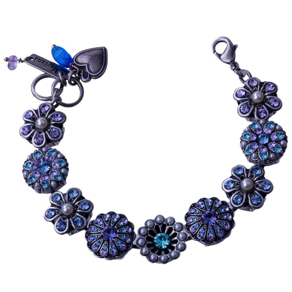 Extra Luxurious Rosette Bracelet in "Electric Blue" *Custom*