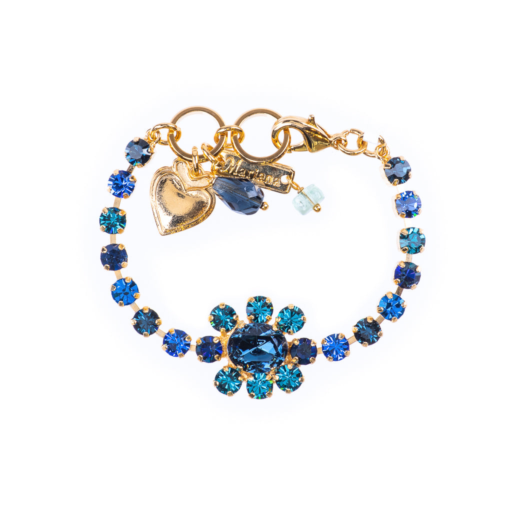 Petite Bracelet with Stone Flower in "Sleepytime" *Preorder*