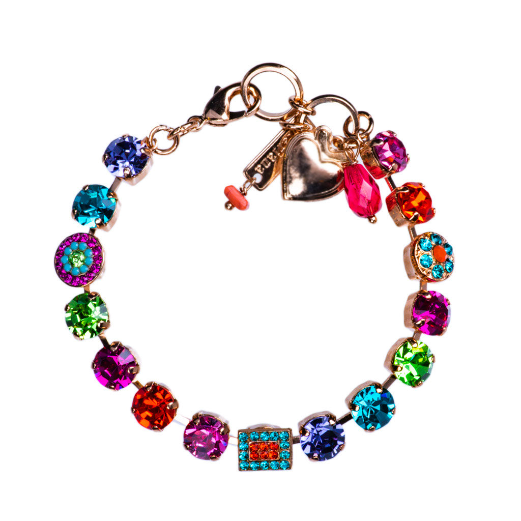 Medium Cluster and Pavé Bracelet in "Rainbow Sherbet" *Preorder*