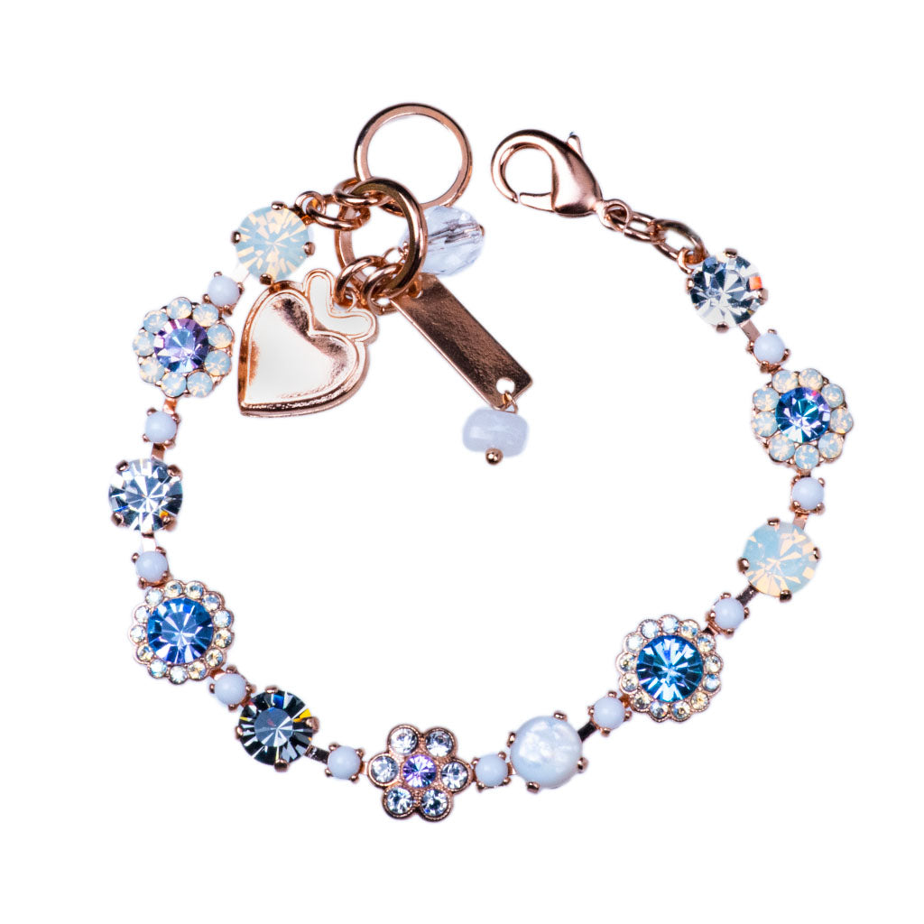 Medium Alternating Flower Bracelet in "Ice Queen" *Custom*