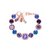 Large Square Cluster Bracelet in "Wildberry" *Custom*