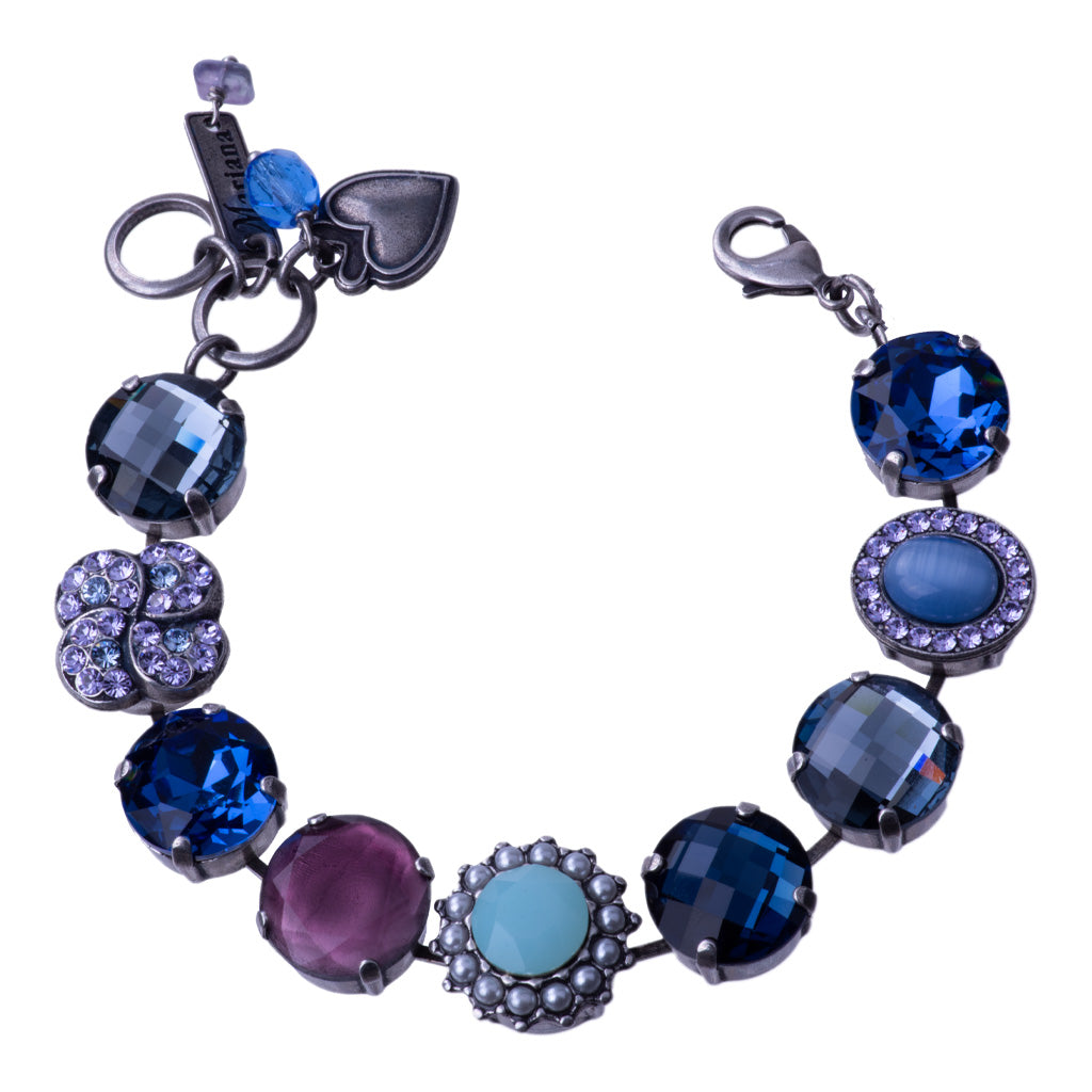 Extra Luxurious Cluster Bracelet in "Electric Blue" *Custom*