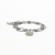 Chain Link Guardian Angel Bracelet in "Crystal Moonlight" *Custom*