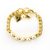 Medium Five Stone Bracelet in "Cream Pearl" *Preorder*