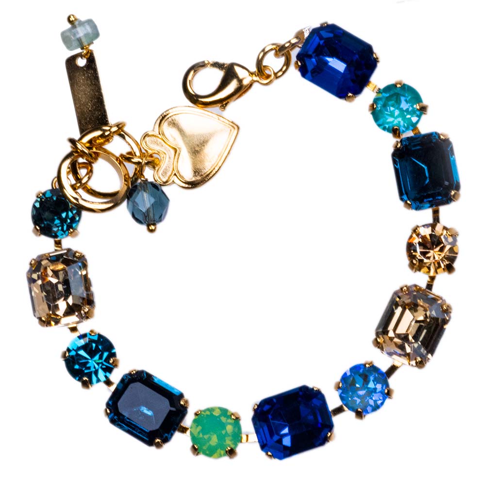 Emerald Cut and Round Bracelet in "Fairytale" *Custom*