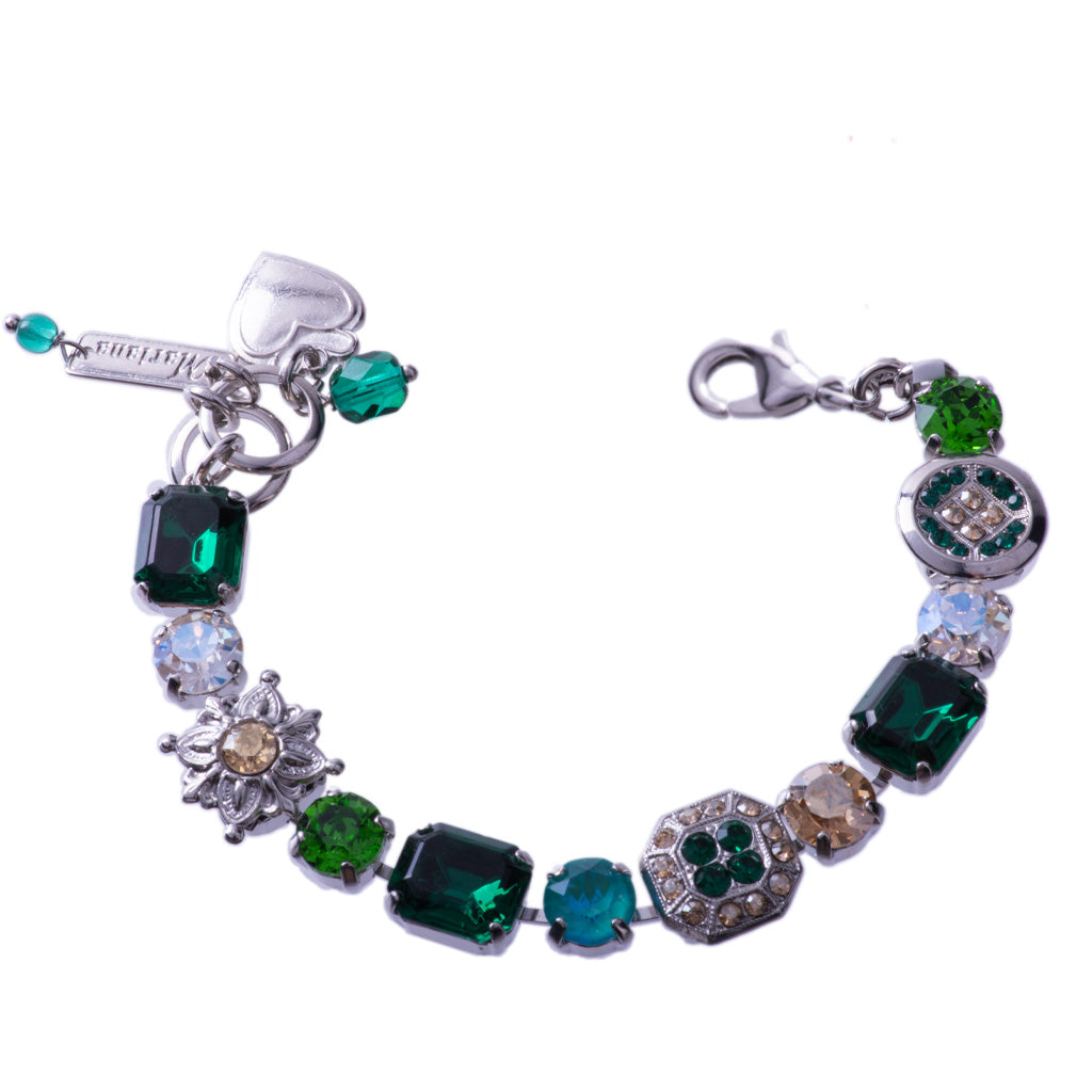 Emerald Cut and Mixed Element Bracelet in "Circle of Life" *Custom*