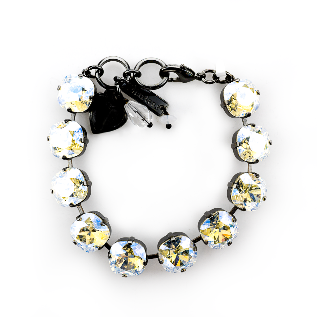 Cushion Cut Bracelet in "Crystal Moonlight" *Preorder*