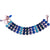 Medium Triple Row Bracelet in "Electric Blue" *Preorder*