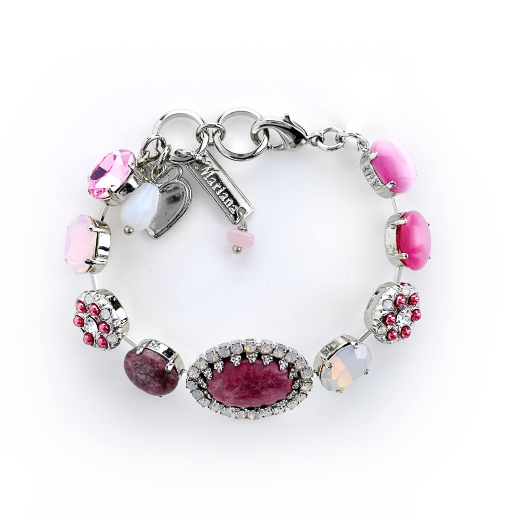 Oval Halo Bracelet in "Cherry Blossom" *Preorder*