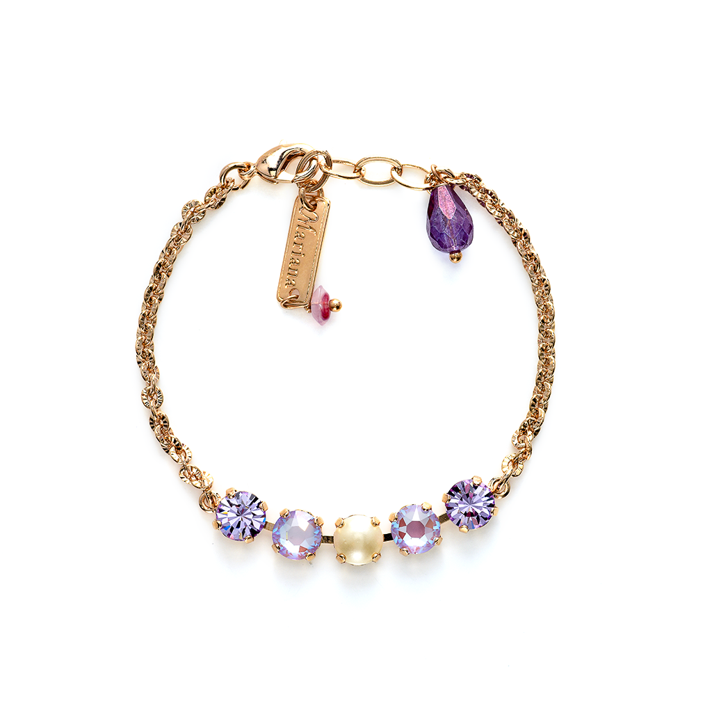 Petite Five Stone Chain Bracelet in "Romance" *Preorder*