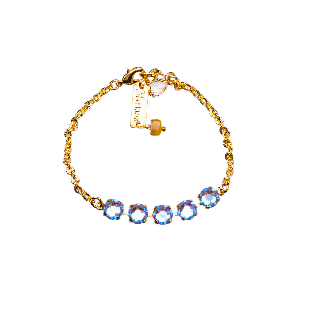 Petite Five Stone Chain Bracelet in "Sun-Kissed Horizon" *Custom*