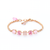 Petite Five Stone Chain Bracelet in "Love" *Preorder*