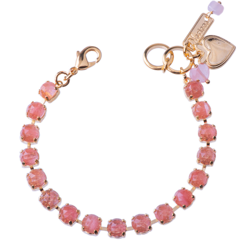 Medium Classic Crystal Bracelet in "Rose Quartz" *Custom*