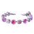 Large Round Bracelet in "Sun-Kissed Blush & Painted Flower" *Custom*