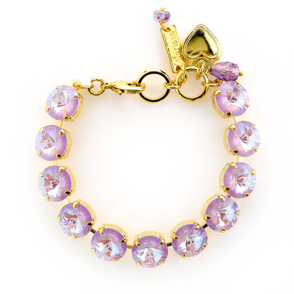 Large Everyday Rivoli Bracelet in Sun-Kissed "Lavender" *Custom*