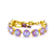 Large Everyday Rivoli Bracelet in Sun-Kissed "Lavender" *Custom*