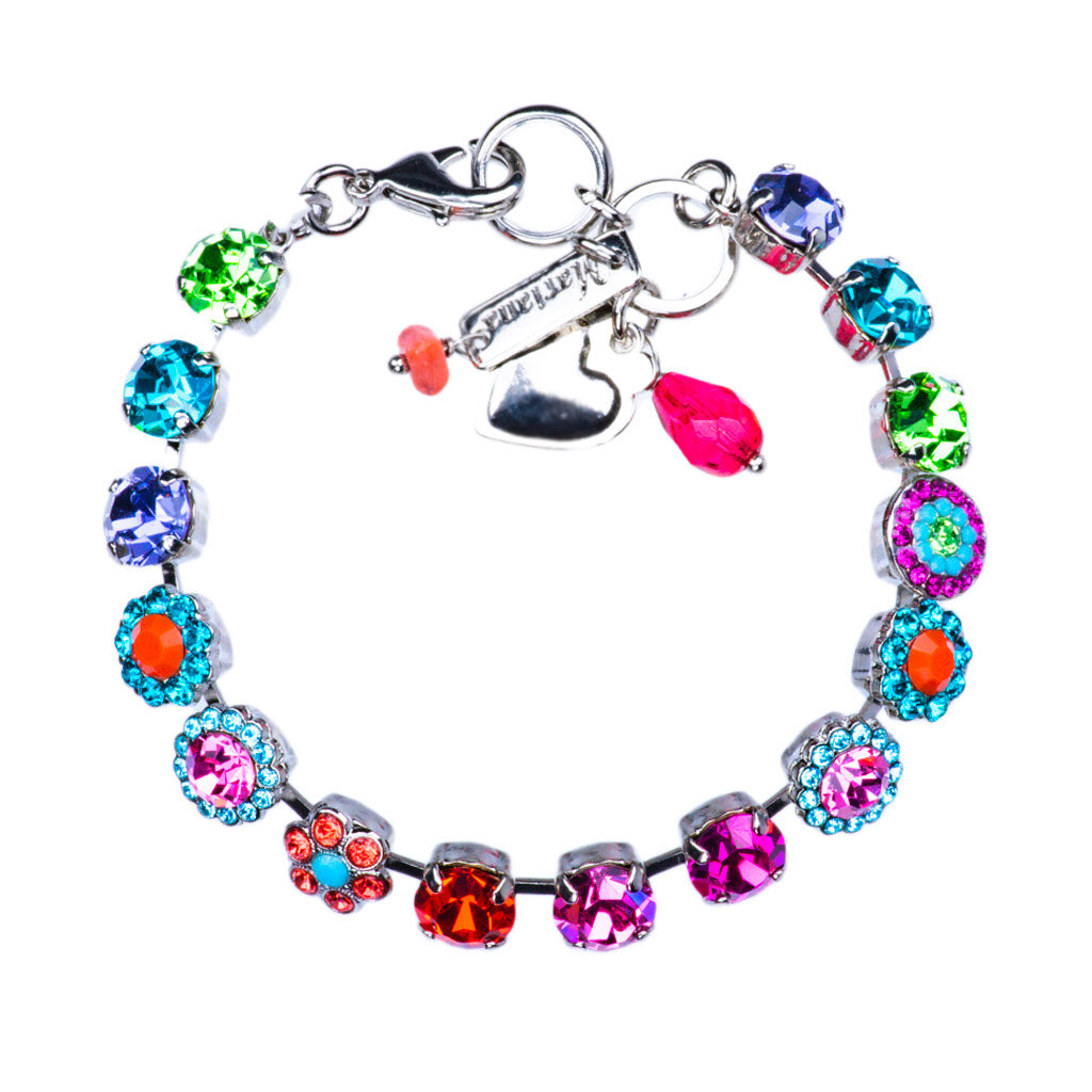 Medium Rosette Bracelet in "Rainbow Sherbet" *Preorder*
