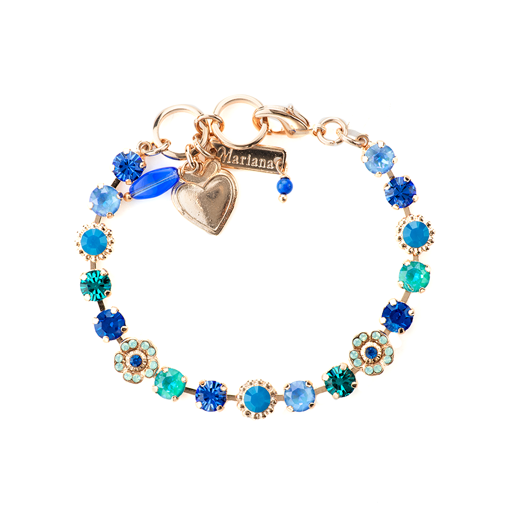 Petite Flower Cluster Bracelet in "Serenity" *Preorder*
