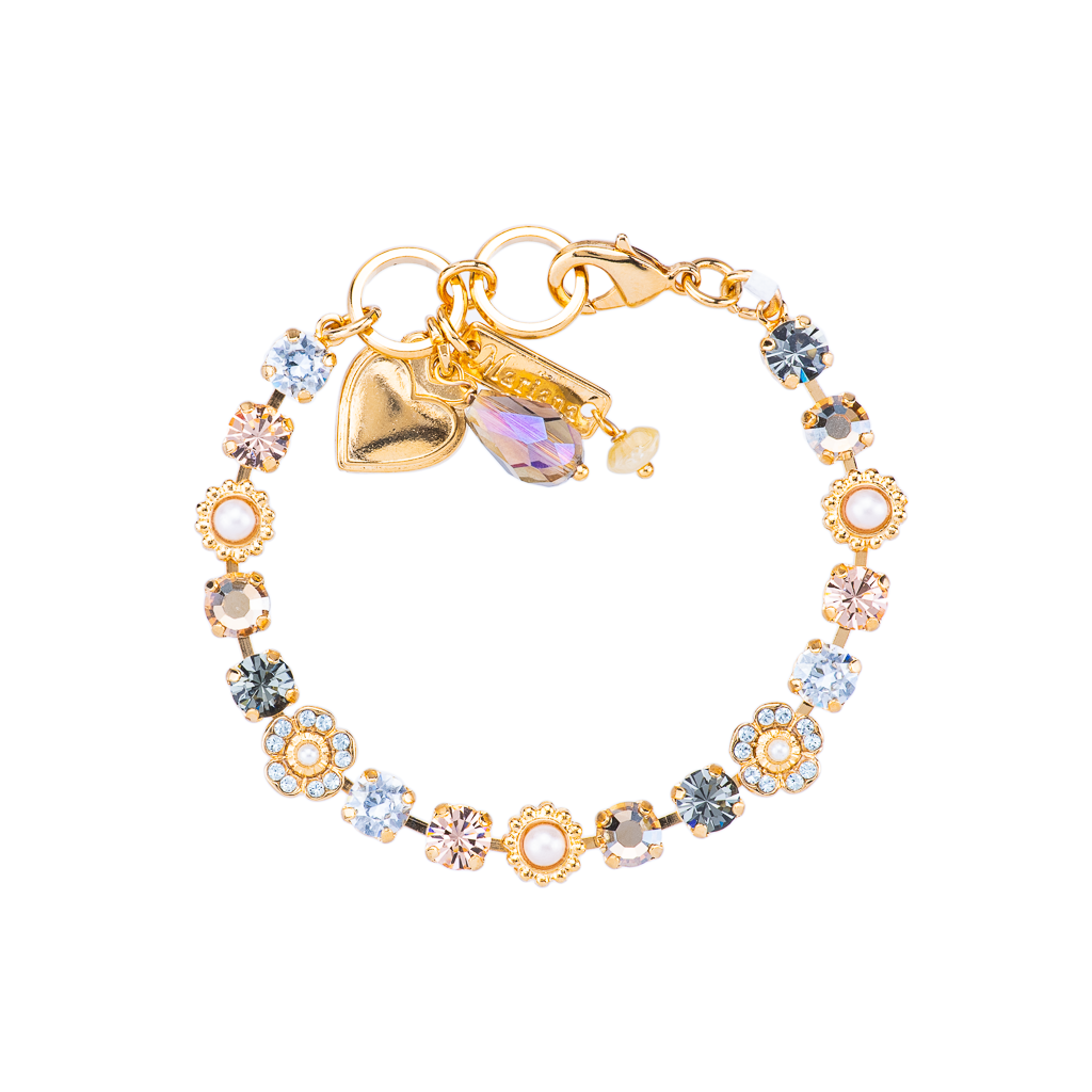 Petite Flower Cluster Bracelet in "Earl Grey" *Preorder*
